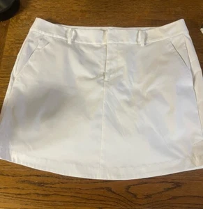 Women's Polo Golf Ralph Lauren white skort size 14, pockets, polyester, lined - Picture 1 of 14