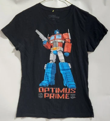 Camiseta Hasbro Transformers Walking Optimus Prime Robot 2009 Juvenil L Negra Foto 1 de 4