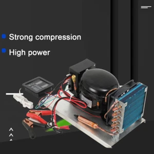 Compressor Condenser Car Refrigerator Solar Freezer DC12-24V 2000-3500RPM BD25HC - Picture 1 of 11