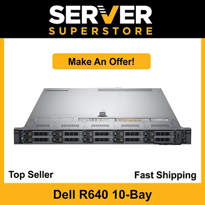 Dell PowerEdge R640 Server 2x Silver 4116 = 24 Cores H730P 128GB RAM 4x 1TB SSD - Image 1 of 4