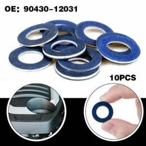 10x 90430-12031 Oil Drain Sump Plug Washers Gasket 12mm 2DP5 P9I9 T3N4 - Picture 1 of 8