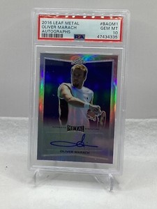 2016 Leaf Metal Auto #BAOM1 Oliver Marach PSA 10