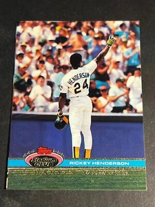 Box 11: 1991 St. Club Charter Member OVESIZE PROOF Rickey Henderson AL MVP - Picture 1 of 2