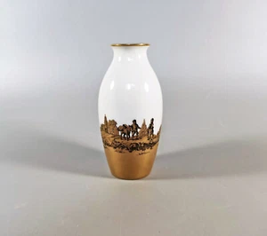 ROSENTHAL, VASE WITH BIEDERMEIER SCENE, HANDPAINTED PORCELAIN 1920's ! (J113) - Picture 1 of 12