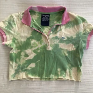POLO JEANS CO. RALPH LAUREN Damen SMALL Batik Golf Shirt Cutoff - Bild 1 von 4