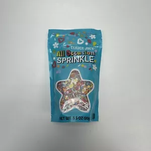 Trader Joe’s All Occasion Sprinkle Dye Free 3.5 OZ Cake Cookie Decorations - Picture 1 of 10