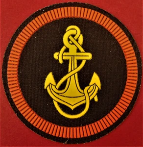 Russian Naval Infantry Marines Sleeve Patch VMF Insignia ORIGINAL 1990s Issue - Picture 1 of 2