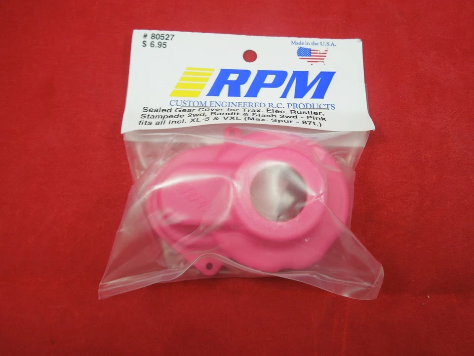 RPM TRANSMISSION GEAR PINK DUST COVER TRAXXAS STAMPEDE RUSTLER SLASH VXL 80527 - Image 1 of 1