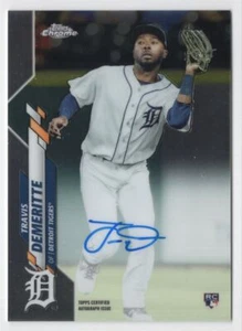 2020 Topps Chrome Rookie Autographs Travis Demeritte Auto Detroit Tigers #RA-TD - Picture 1 of 2