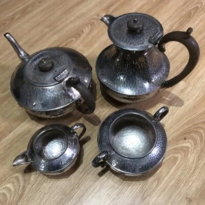 Vintage Silver Plated Tea Coffee Set Teapot Milk Jug Sugar Bowl - Picture 1 of 23