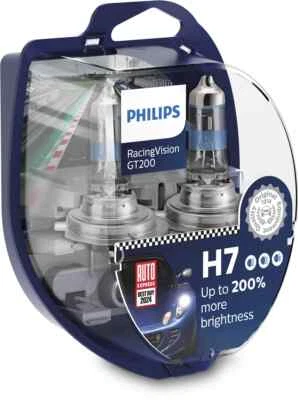 Philips Racing Vision GT 200 H7 Car Bulbs (Twin) *2024 Auto Express Best Buy* - Image 1 of 3