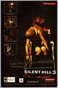 Silent Hill 3 Print Ad Game Poster Art PROMO Original PlayStation 2 PS2 Konami - Picture 1 of 1
