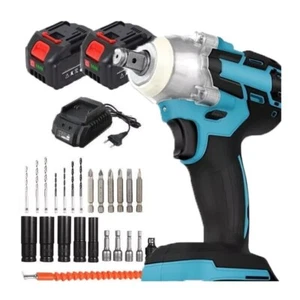 AVVITATORE A IMPULSI BRUSHLESS 400Nm DOPPIA BATTERIA 48V CON 7 INSERTI TRAPANO - Foto 1 di 8