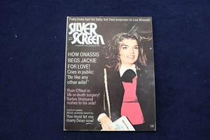 1972 APRIL SILVER SCREEN MAGAZINE - JACKIE ONASSIS COVER - E 12911 - Picture 1 of 2