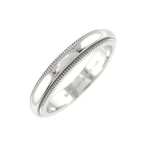 Tiffany Co. Milgrain Band Ring Platinum size3.75(US) 90273734 - Picture 1 of 7