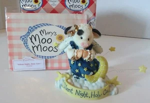 Mary Moo Moos Musical ️ Silent Night Holy Cow Figurine 1997(23) Enesco  - Picture 1 of 4