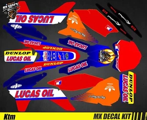 Kit Déco Moto pour / Mx Decal Kit for Ktm SX / SX-F - Lucas Oil - Imagen 1 de 1