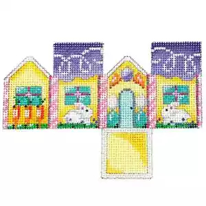 Associated Talents HH-451 Nadelspitze Osterhase/Karotten Mini Cottage - Bild 1 von 1