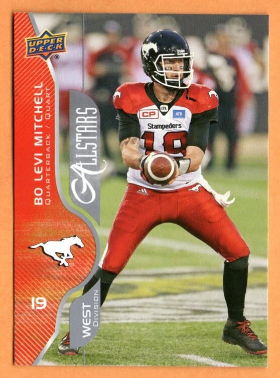 Bo Levi Mitchell 2017 Upper Deck CFL all-star card Calgary Stampeders — 第 1/1 张图片