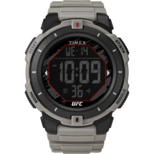 Orologio Uomo TIMEX UFC RUMBLE TW5M59700 Digitale Silicone Grigio Chrono Alarm - Foto 1 di 2