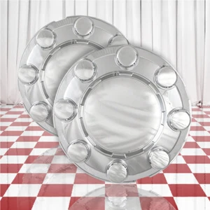 Front Chrome Center Caps for 2005-2009 Ford F-150 (QTY: Two) - Picture 1 of 3