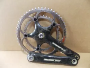 Juego de bielas cónicas cuadradas Campagnolo Record fibra de carbono 10 velocidades 172,5 53/39 brc54 - Imagen 1 de 10