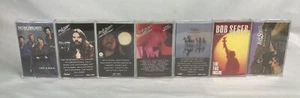 BOB SEGER Cassette Tape Lot X7 Live Bullet Night Stranger Wind Rock Fire Hits - Picture 1 of 20