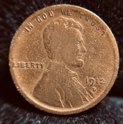 1912 D LINCOLN CENT WHEAT PENNY Cover