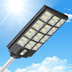 GUOER 1200W Solar Outdoor Lights Solar Street Light with Motion Sensor Flood - Picture 1 of 6