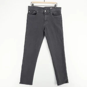 Faherty Stretch Terry 5 Pocket Pants Mens 33 Gray Slim Fit Casual - Picture 1 of 11