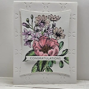 Tarjeta de felicitación hecha a mano calidad recuerdo brandy felicitaciones acuarela - Imagen 1 de 1