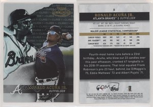 2020 Topps Gold Label Class 1 Black Ronald Acuna Jr #8