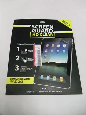 28 Premium Wow Screen Protector Guard Film for iPad 2 / iPad 3 w/cleaning cloth - Image 1 of 2