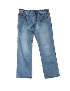 36/32 Herren Vintage blau Roberto Cavalli Cinch Back Denim Jeans W36 L32 - Bild 1 von 7