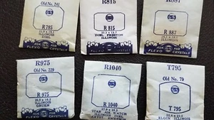 ILLINOIS WATCH CRYSTALS NOS - GS BRAND many varieties - Picture 1 of 72