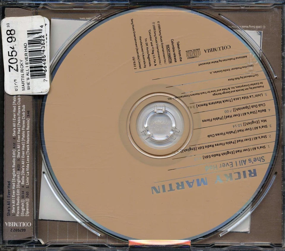 SEALED NEW CD Ricky Martin - She's All I Ever Had - Image 1 of 2