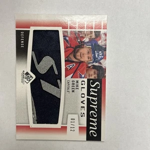 2013-14 SP Game Used Edition Supreme Gloves 01/12 Mike Green - Picture 1 of 3