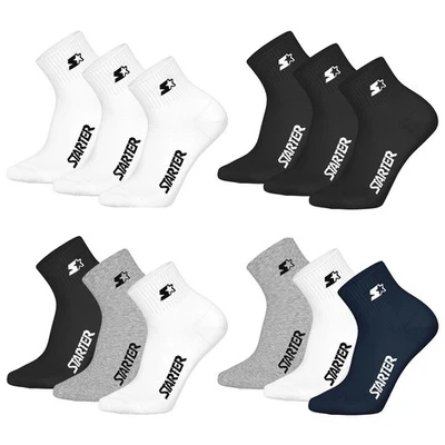Meias de quarto unissex para iniciantes, pacote com 3 - Meias de quarto, logotipo, mistura de algodão... - Imagem 1 de 4