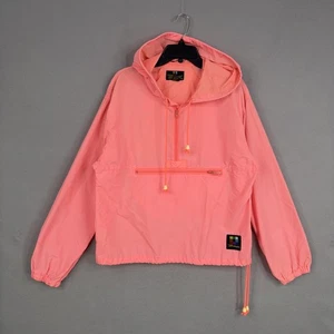 Vintage Breezin Windbreaker Jacke Damen klein rosa Nylon Kapuze 80er 90er - Bild 1 von 16