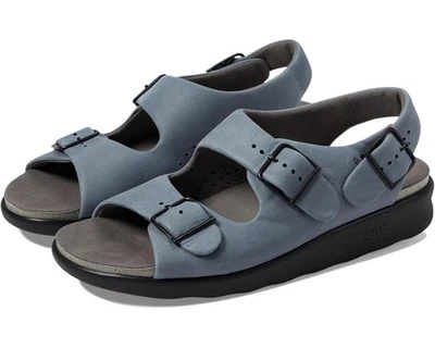 SAS Relaxed 1760-106 Sandals Women US 11 Denim Leather Adjustable Strap ZOGG1600 - Image 1 of 4