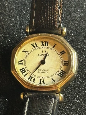 Vintage Women’s Omega De Ville 10k Gold Fill Quartz Wristwatch - Not Working - Image 1 of 4