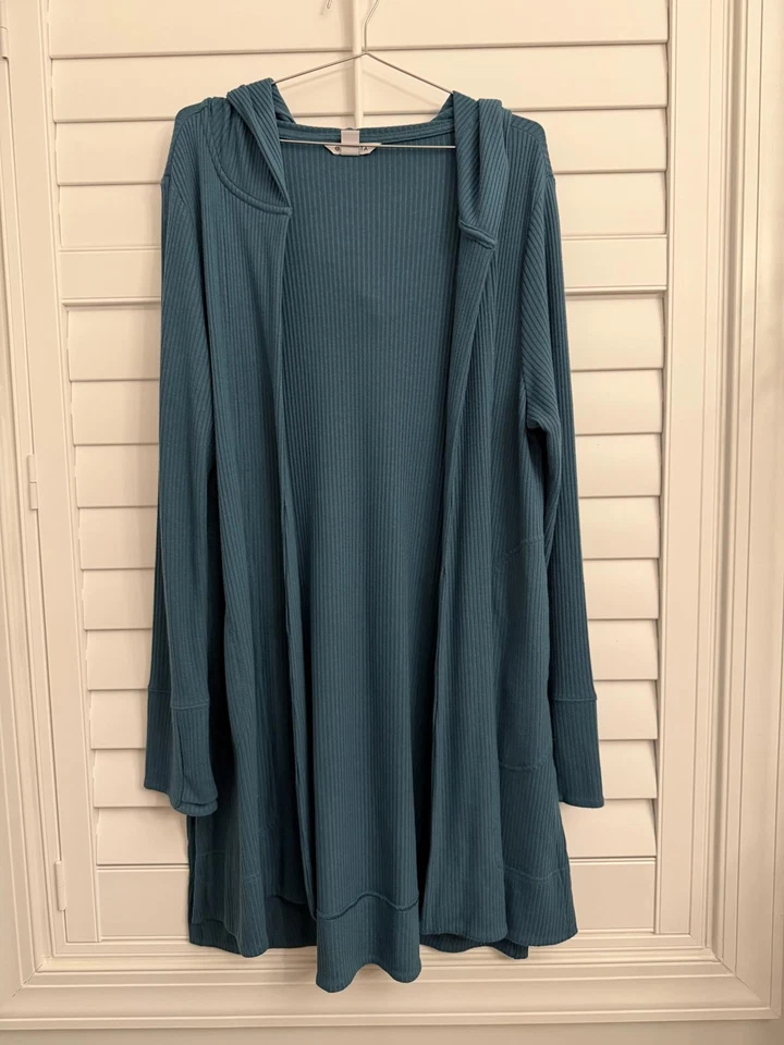 Athleta Harmony Pose Wrap Cardigan In Borealis Green size Large - Image 1 of 4