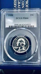 1958 Proof Washington Quarter PCGS PR66 Gem Mirror Like Surface - Picture 1 of 2