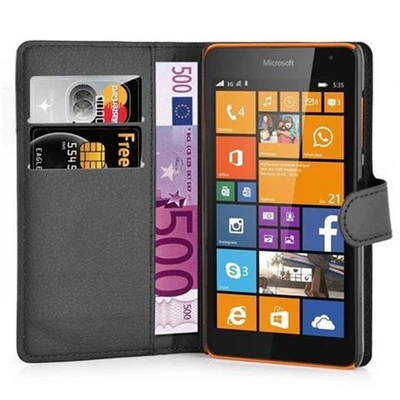 CADORABO Hülle für Nokia Lumia 535 Handy Schutzhülle Cover Tasche Etui Standfunktion