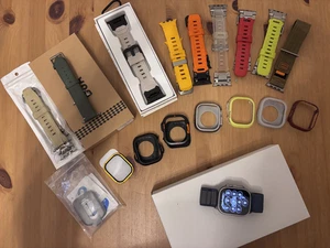 Apple Watch Ultra 2, GPS & Cellular, 49 mm, Alpine Loop Blau OVP + 9 Armbänder - Bild 1 von 1