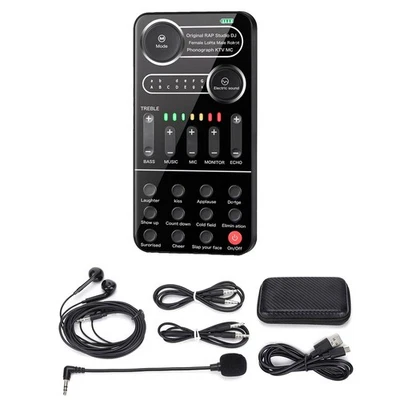 For Bel Canto Sound Card Portable Mixer with One-Key Function 13 Sound Modes - Image 1 of 4