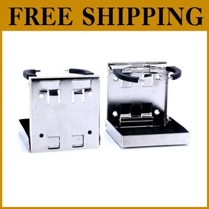 Stainless Steel Folding Cup Holder - 2-Pack - Picture 1 of 10