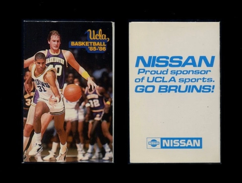 RARE 1985-86 UCLA Basketball Pocket Schedule *** REGGIE MILLER *** Pre-Rookie - Image 1 of 1