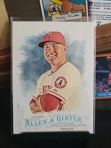 2016 Topps Allen & Ginter Baseball Mike Trout Portrait Card #194 ANGELS 🔥 - Picture 1 of 10