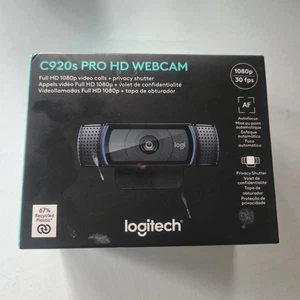 Logitech C920s Pro HD 1080p 30 kl./s kamera internetowa migawka prywatności nowa zapieczętowana skrzynka nie używana - Zdjęcie 1 z 6